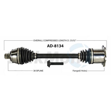 Surtrack Axle Cv Axle Shaft, Ad-8134 AD-8134